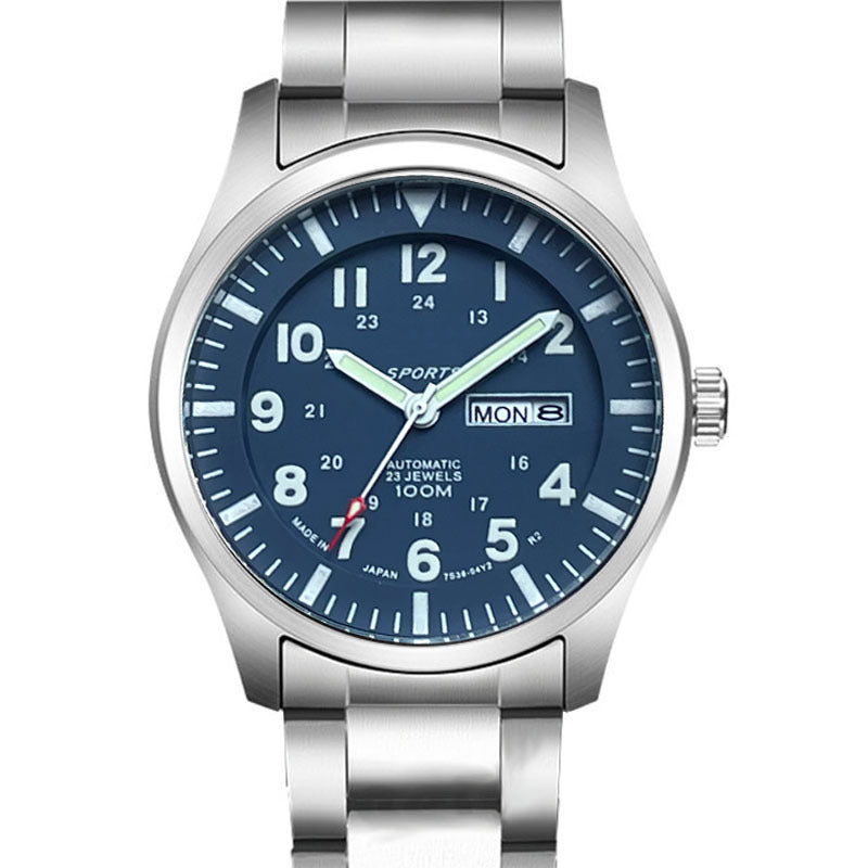 Mens Calendar Sport Wristwatch